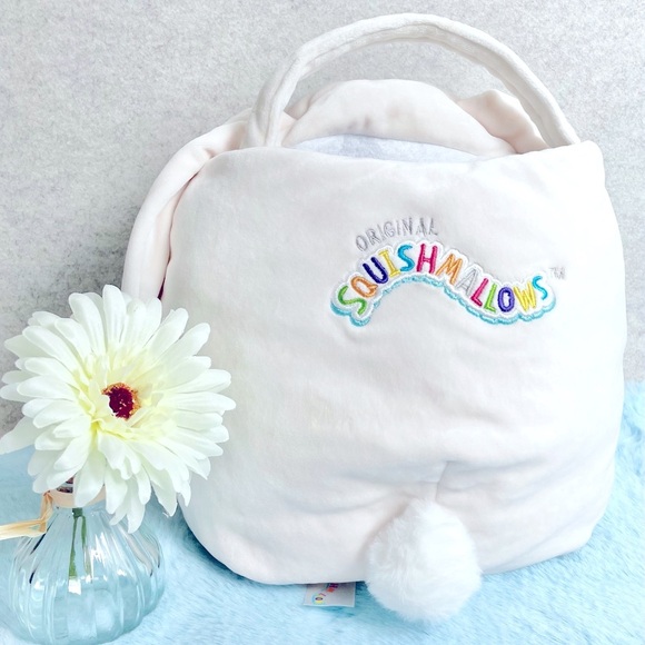 10โ Squishmallow Valentina Easter Bunny Squishmallow Purse - Gently used - Picture 1 of 9